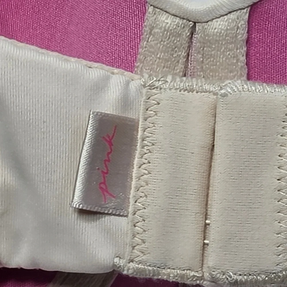 Victoria's Secret PINK Multi-Way Bra Women 38B Beige NWT Adjustable Straps Wire - Picture 7 of 8